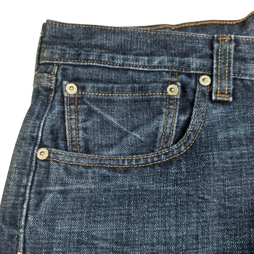 Vtg Levi's 501 Original Jeans Mens 34x30 Dark Wash Blue Straight Leg Denim